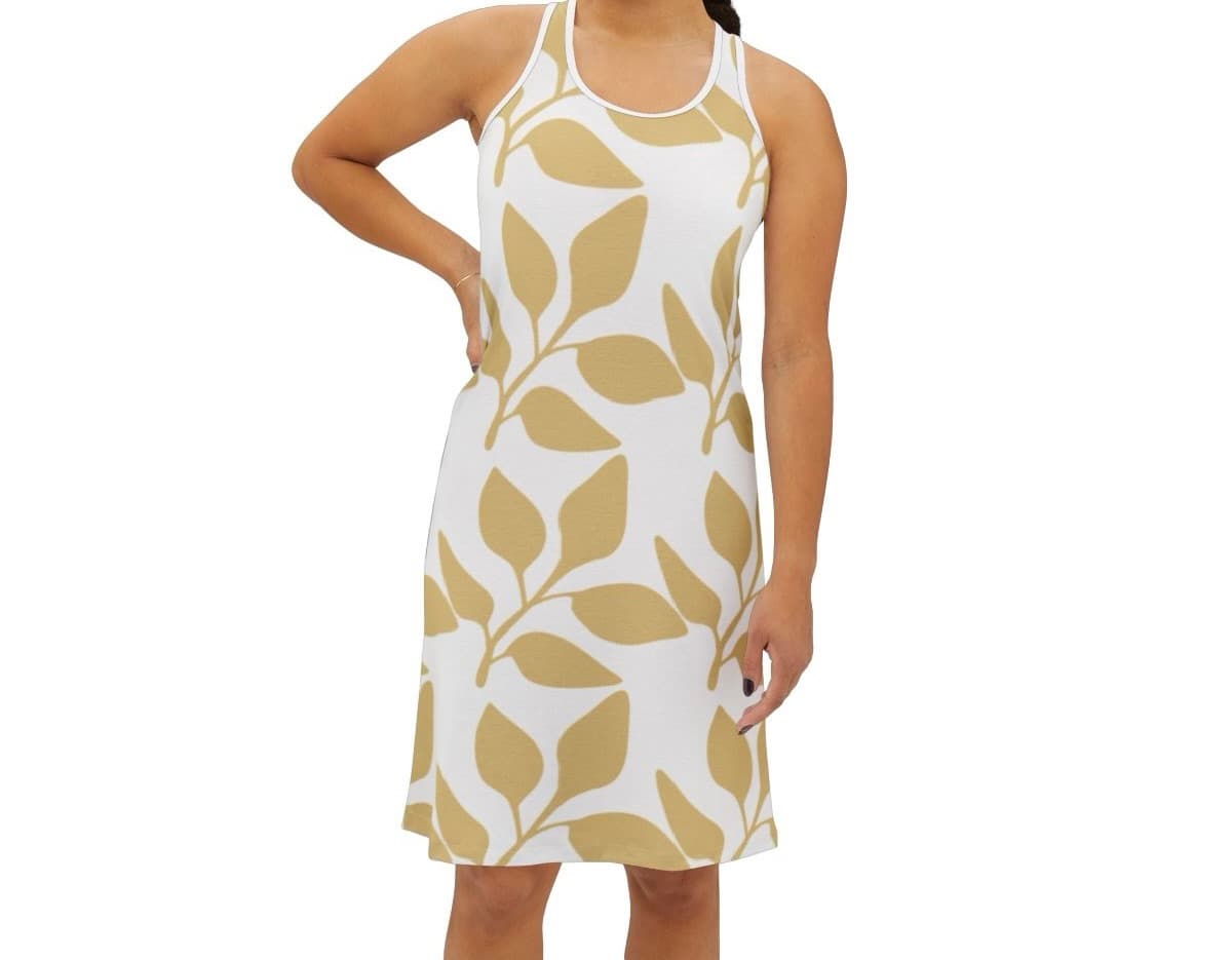 Branch Patterned Dress