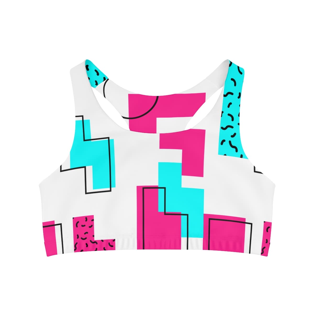 Retro Styled Seamless Sports Bra